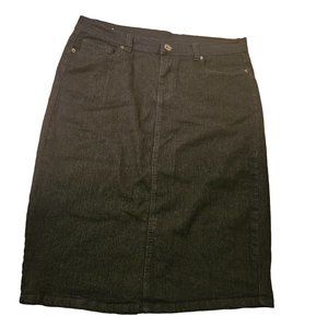 Halcyon 17/18‎ Black Jean Denim Skirt Modest Church Home School Western